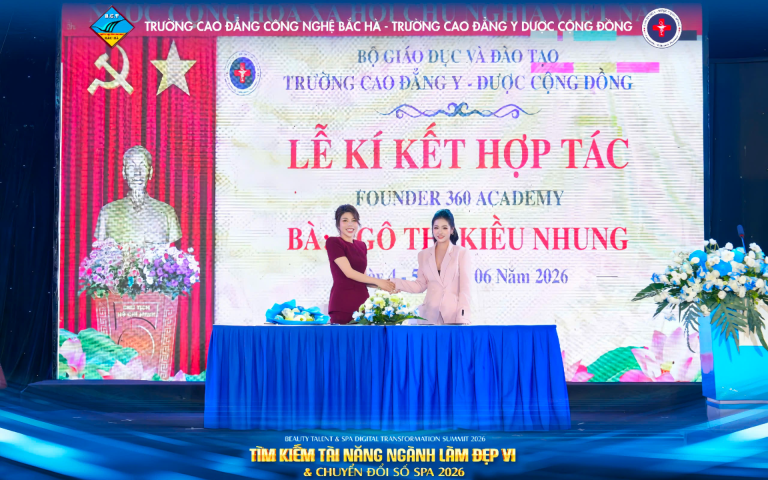 CHÍNH THỨC KÝ KẾT HỢP TÁC ĐÀO TẠO GIỮ 360 BEAUTY ACADEMY HẢI PHÒNG VÀ TRƯỜNG CAO ĐẲNG Y – DƯỢC CỘNG ĐỒNG