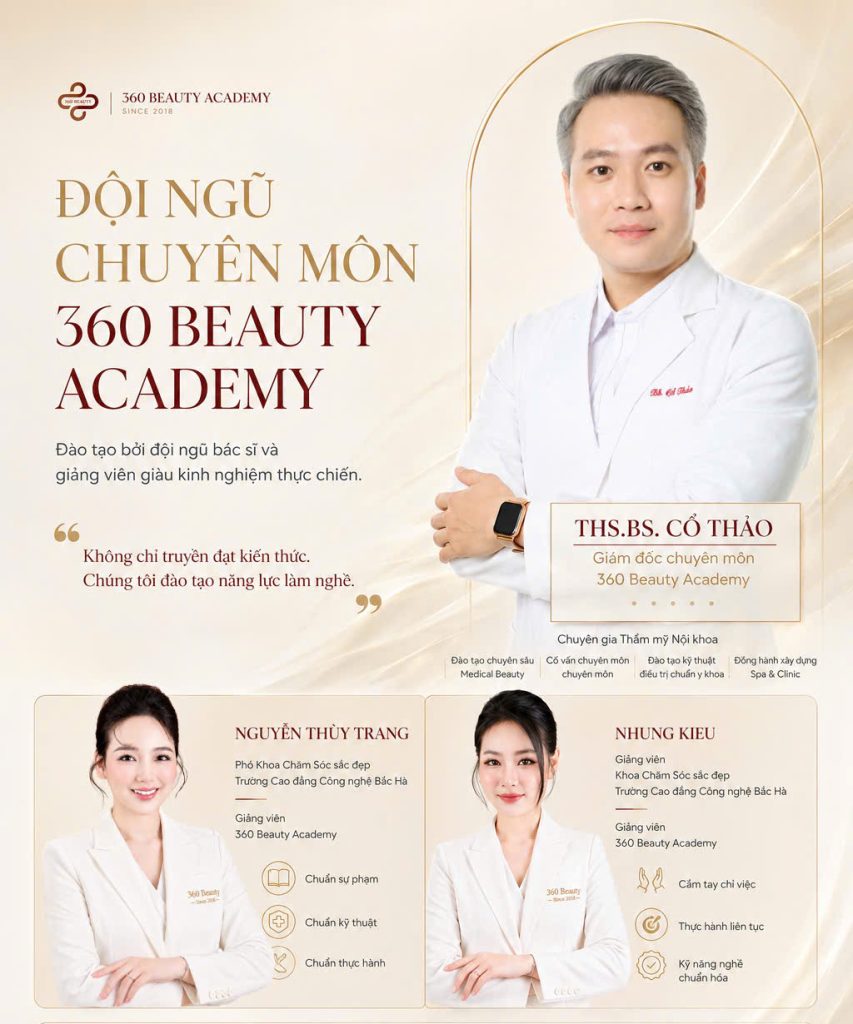 FLEXING ĐỘI NGŨ CHUYÊN MÔN TẠI 360 BEAUTY ACADEMY